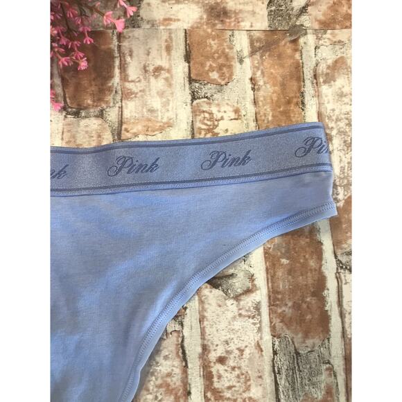 NEW PINK BY VICTORIA'S SECRET LOGO LG THONG PANTIES - Picture 3 of 4